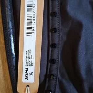 RARE!SKIMS RHINESTONE SWIM NWT BANDEAU TOP in ONYK | Large